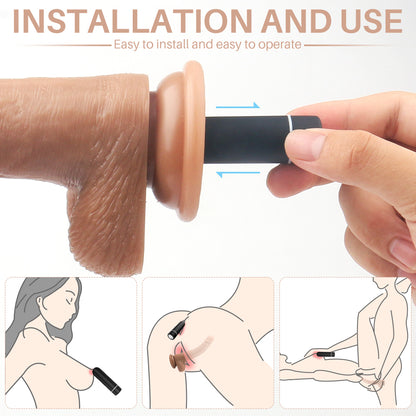 Realistic Dildo Pump with Belt: Vibrating Dildo Factory for Women