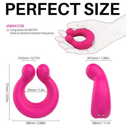 London Eye Couple's Vibrating Cock Ring - Multi-Function Penis Ring for Enhanced Pleasure