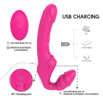 Rechargeable Wearable Vibrating Dildo