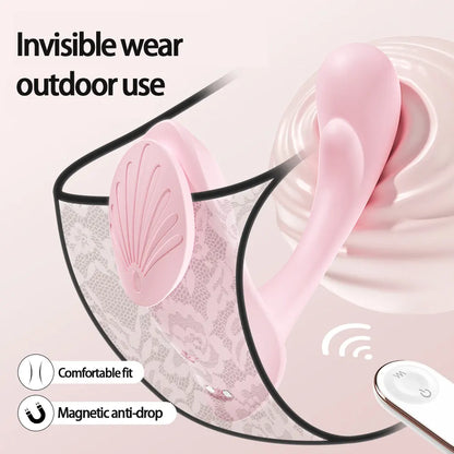 Remote-Controlled Wearable Magnetic Vibrating Egg for Female Sensations